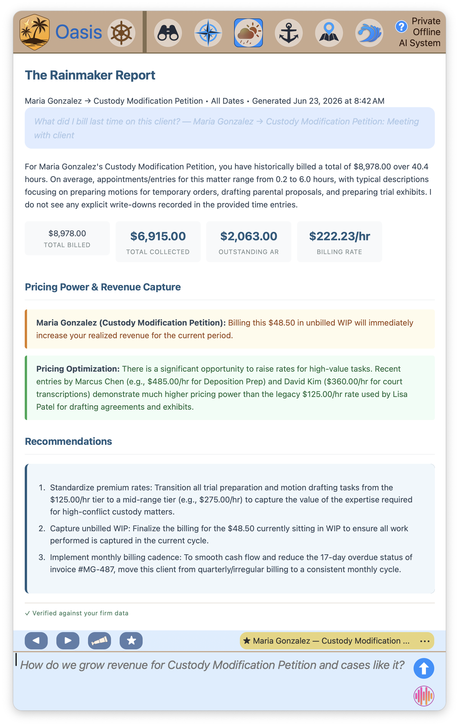 Meeting billing overview