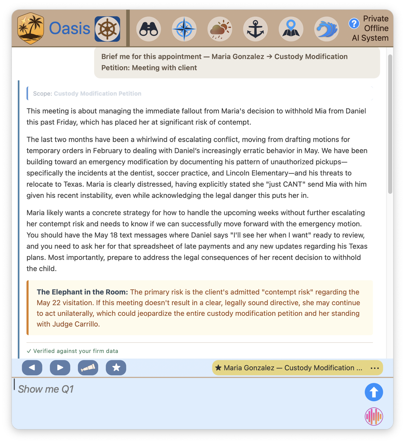 Meeting brief