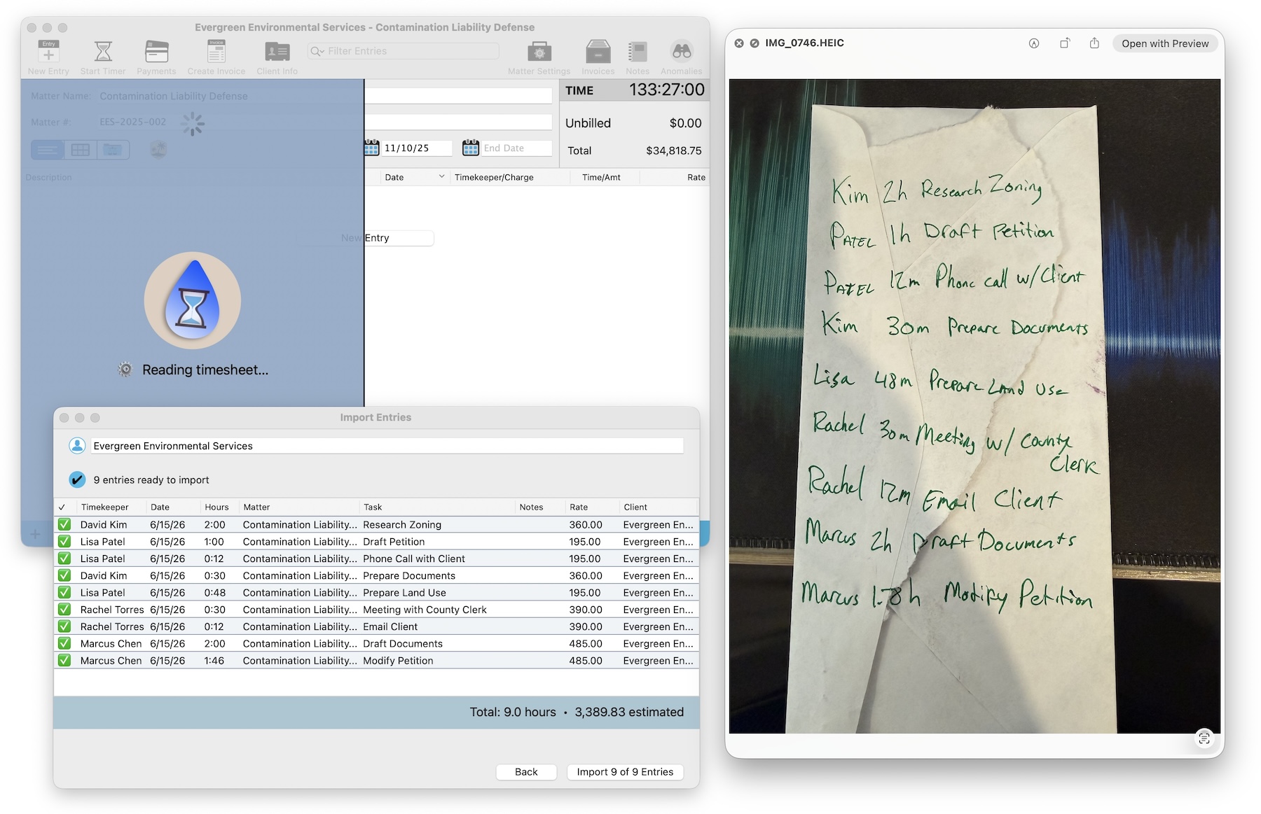 Napking to Invoice in 10 Seconds