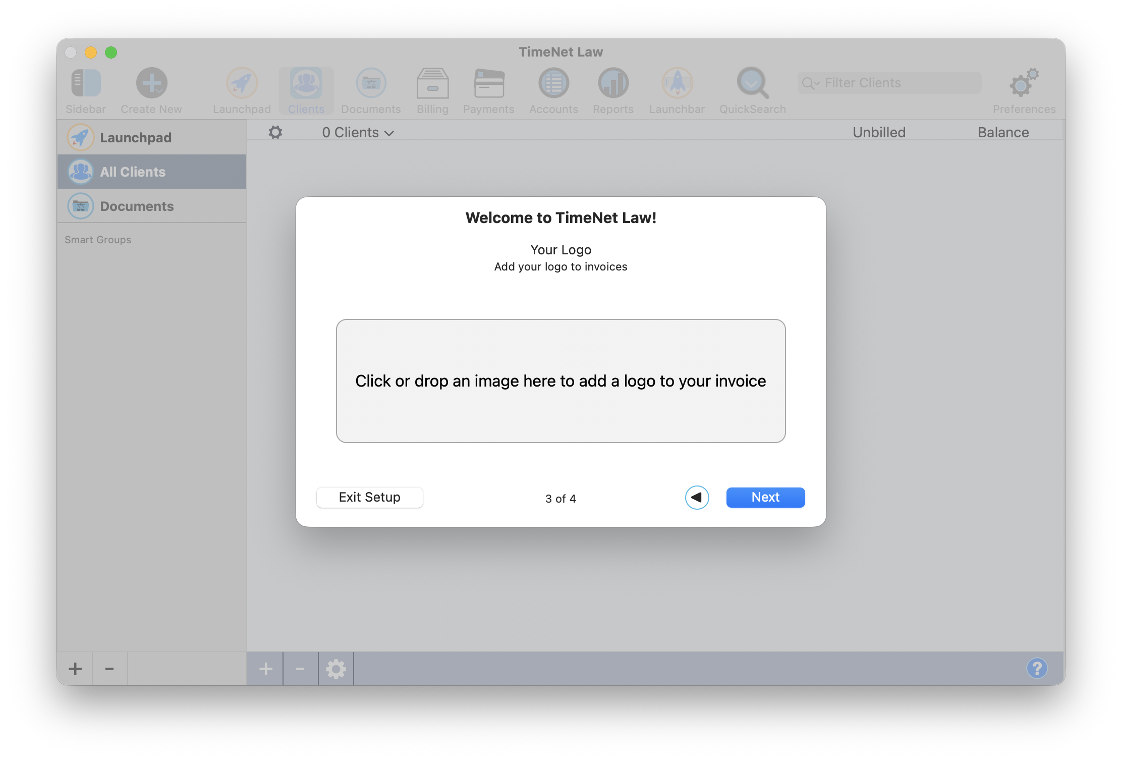 Page 3 — drag or click to add your firm logo